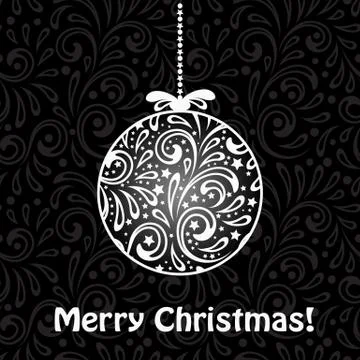 Vector christmas greeting card Stock Illustration