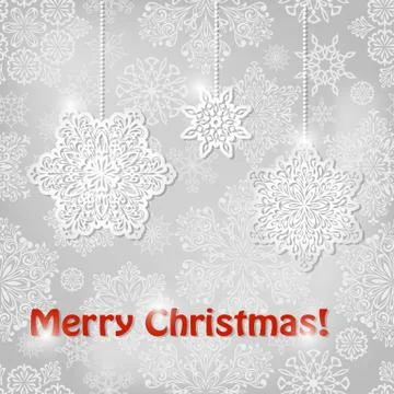 Vector christmas greeting card Stock Illustration