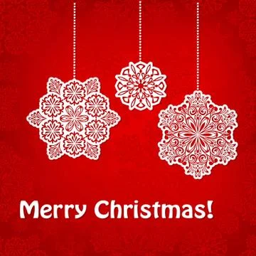 Vector christmas greeting card Stock Illustration