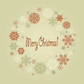 Vector christmas greeting card Illustrazione stock