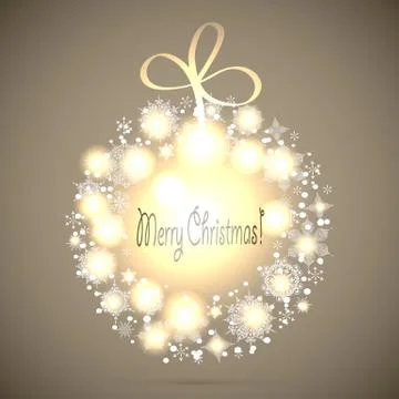 Vector christmas greeting card Stock Illustration