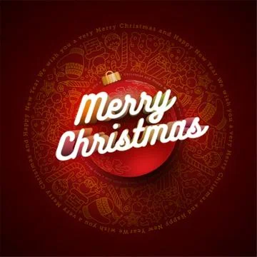 Vector Christmas Greeting Card Stock Illustration