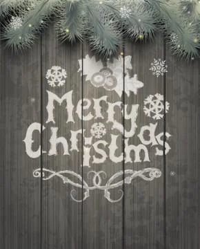 Vector Christmas greeting card. Stock-Illustration