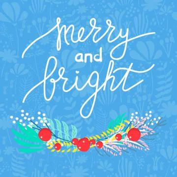 Vector Christmas greeting card Stock Illustration
