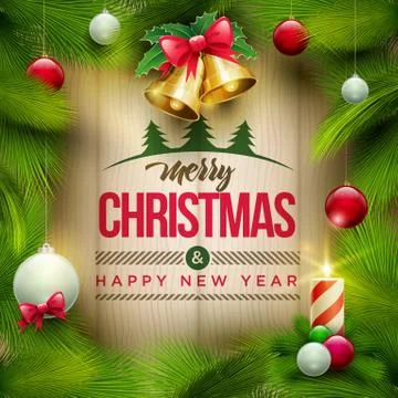 Vector Christmas Greetings Stock Illustration