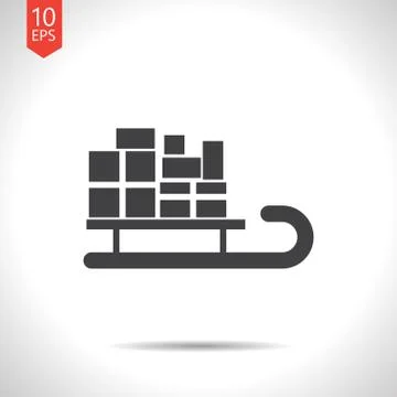 Vector christmas icon Stock Illustration