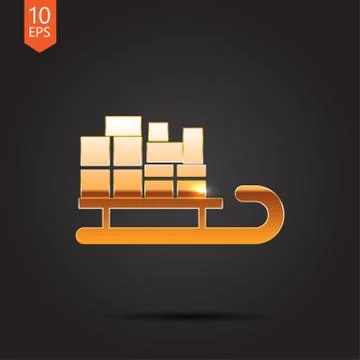 Vector christmas icon Stock Illustration