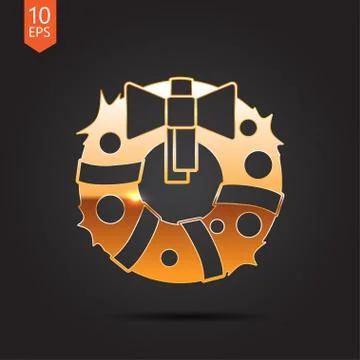 Vector christmas icon Stock Illustration