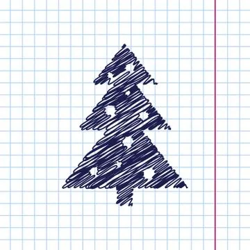 Vector christmas icon Stock Illustration