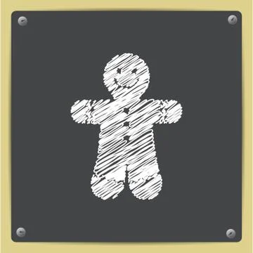 Vector christmas icon Illustrazione stock