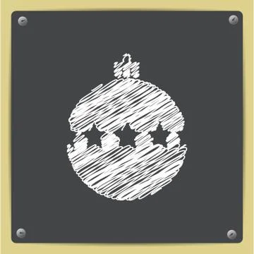 Vector christmas icon Stock Illustration