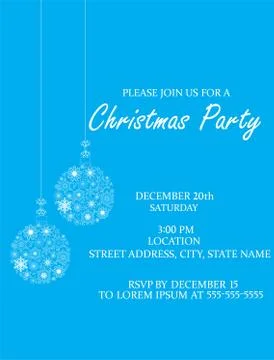 Vector Christmas Invitation Stock Illustration