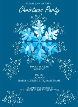 Vector Christmas Invitation Illustrazione stock