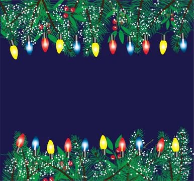 Vector Christmas Lights イラスト素材