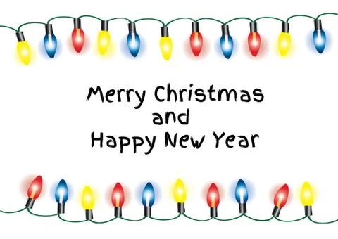 Vector Christmas Lights Stock Illustration