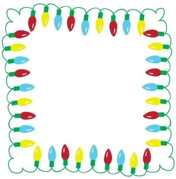 Vector Christmas Lights Stock Illustration