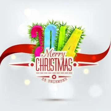 Vector Christmas Messages and objects on wrinkled paper background. Ilustração Stock