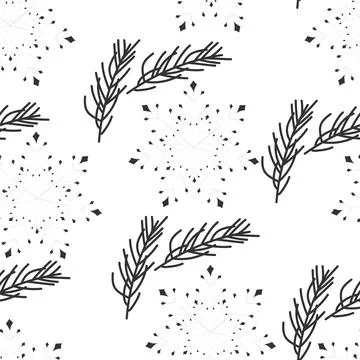 Vector. Christmas, New Year seamless pattern. Stock Illustration