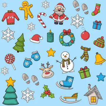 Vector Christmas pattern Stock Illustration