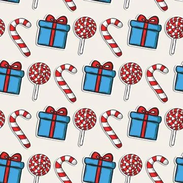 Vector Christmas pattern Stock Illustration