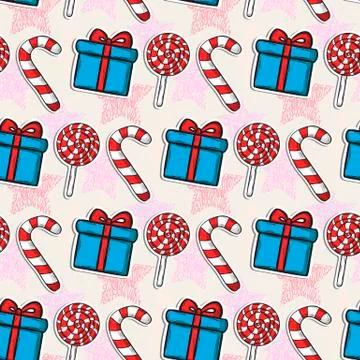 Vector Christmas pattern Stock Illustration