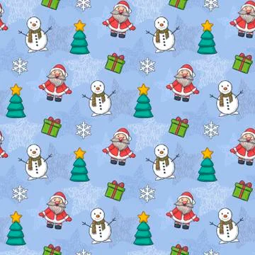 Vector Christmas pattern Stock Illustration