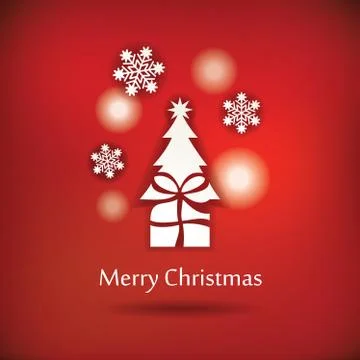 Vector christmas postcard design Stock Illustration