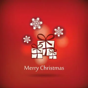 Vector christmas postcard design Stock Illustration