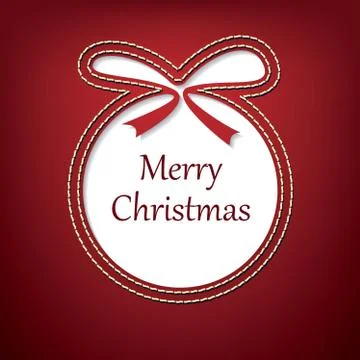 Vector christmas postcard design Stock Illustration