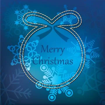 Vector christmas postcard design Stock Illustration