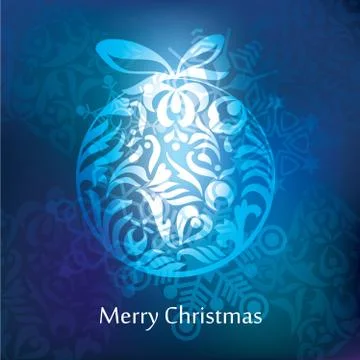 Vector christmas postcard design Stock Illustration