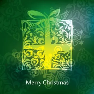 Vector christmas postcard design Stock Illustration