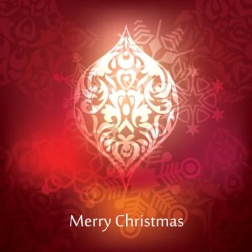 Vector christmas postcard design Stock Illustration