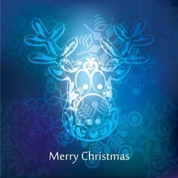 Vector christmas postcard design Stock Illustration