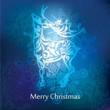 Vector christmas postcard design Stock Illustration