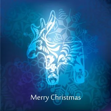 Vector christmas postcard design Stock Illustration