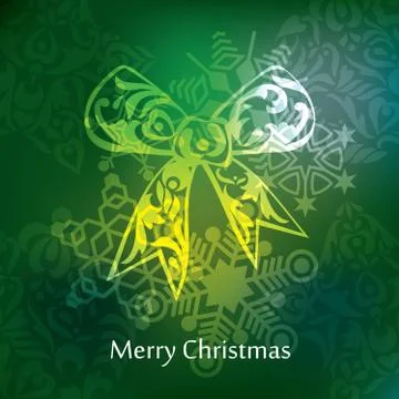 Vector christmas postcard design Stock Illustration