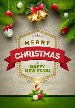 Vector Christmas Poster Stock Illustration