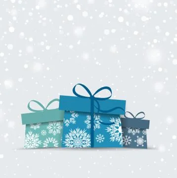 Vector Christmas presents Stock Illustration