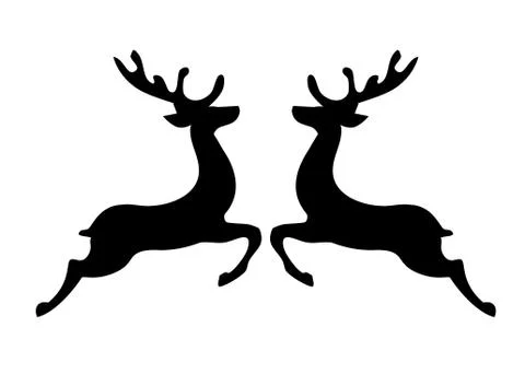 Vector Christmas Reindeer Stock Illustration