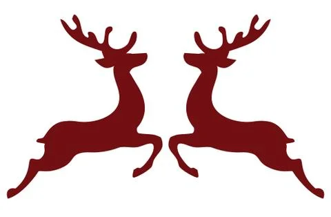 Vector Christmas Reindeer Illustrazione stock