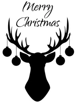 Vector Christmas reindeer イラスト素材
