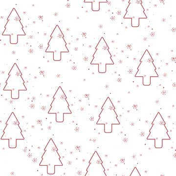 Vector. Christmas seamless pattern. Design templates for typographic products Stock Illustration