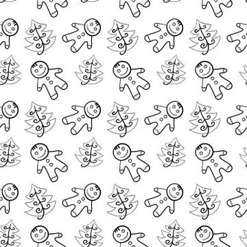 Vector christmas seamless pattern Stock Illustration