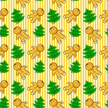 Vector christmas seamless pattern Illustrazione stock