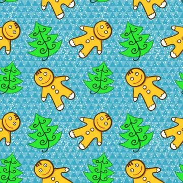 Vector christmas seamless pattern Stock Illustration