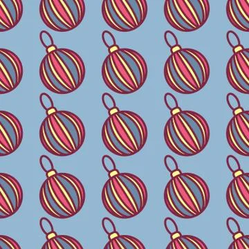 Vector christmas seamless pattern Stock Illustration