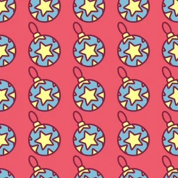 Vector christmas seamless pattern Stock Illustration