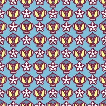 Vector christmas seamless pattern Stock Illustration