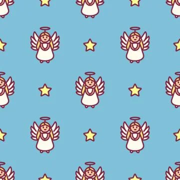 Vector christmas seamless pattern Stock Illustration